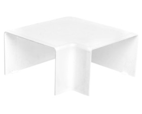 Naroże płaskie LH 60x40mm kremowo-białe 8653