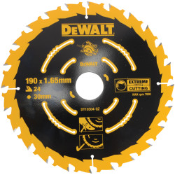 DEWALT DT10304-QZ Circular Saw Blade 190 x 30mm x 24T Corded Extreme Framing