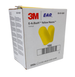 Zatyczki do uszu Jednorazowe, 36dB, kolor: Żółty, materiał: Pianka poliuretanowa, 3M E.A.R CE, EN 352-2
