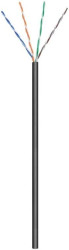 CAT 5e kabel sieciowy napowietrzny, U/UTP, Czarny - Długość kabla 100 m