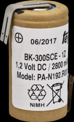 PA-N192.R001 Sub-C cell, 2800mAh, high-current battery, 30A