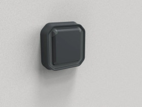 NOWE PLEXO 55 Gniazdo 2P+Z zaciski auto komplet podtynkowy 16A - 250V AC antracyt 069860L