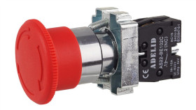 Przycisk Bezpieczeństwa Grzybek Xb2 Bs542 Metalowy As22-Bs542