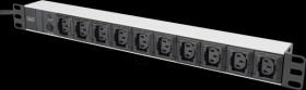 DN-95404 19" socket strip, 1U, 10-way
