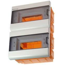 Rozdzielnica 2x 8 MOD.PT BI N+PE SRp-2x8 skrzynka elektr.podtynk