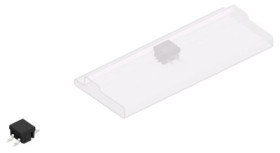 Pin header, 2 pole, pitch 2.54 mm, straight, black, SL12SMD0352ZBSM