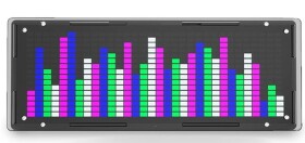 Wskaźnik wysterowania audio 512 LED z termometrem I zegarkiem DIY KIT