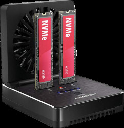 ADSA-M2C22 Docking station, 2x M.2 NVMe/SATA SSD