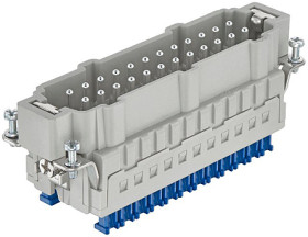 Wkładka złącza zasilania 48-pinowe HARTING 16A 48P Męski Zacisk klatkowy Montaż na panelu Proste