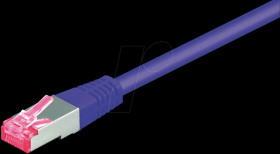 93708 Cat.6a high-quality patch cable, violet, 10M