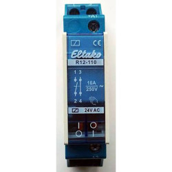 Eltako R12-110-24V Relay 24V 8A DIN Rail LED Display Modular 55mm 1p