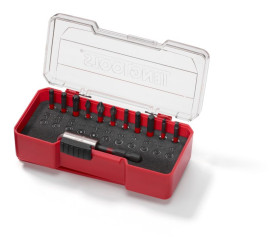 Zestaw końcówek do wkrętaka l. elementów: 12 rozmiar: 30 mm Zestaw końcówek udarowych z zaciskiem pasowym mieszanym