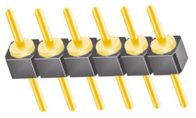 Złącze szpilkowe 6-pinowe raster: 2.54mm -rzędowe Samtec Przewlekany 1.0A