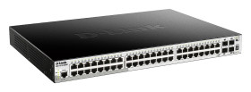 D-Link DGS-1510-52XMP/E Switch sieciowy RJ45/SFP+ 48+4 Porty 176 Gbit/s funkcja PoE