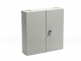 Przełącznica FTTH, naścienna, 12x SC simplex, bez adapterów, zamykana na klucz, dwudrzwiowa