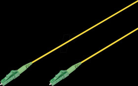 DK-2933-10-APC-SX Fiber Optic simplex patch cable, Singlemode, LC/APC - LC/APC, 