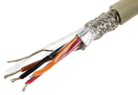 Kabel do transmisji danych 0,35 mm² 4 -rdzeniowy Ekranowany 22 AWG AWG PVC 300 V