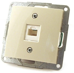 POLO FIORENA krem. Gniazdo telefoniczne 1xRJ12