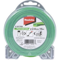 Makita E-01769 grass trimmer replacement filament green durable length 15m