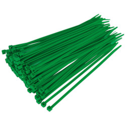 Sealey CT20048P100G Cable Ties 200 x 4.8mm Green Pack Of 100