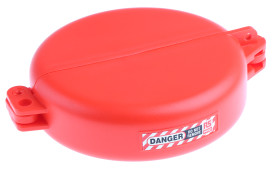 Blokada Blokada zasuwy RS PRO rozmiar mocowania 127mm Czerwony zamki: 2