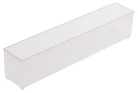 Skrzynka z przegródkami szerokość: 39mm wysokość: 47mm głębokość: 218mm PP Przezroczysty
