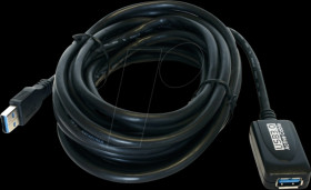 EX-1405 Active USB 3.0 cable, A connector &gt; A port, 5 m