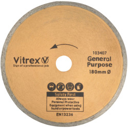Vitrex 103407 Standard Diamond Blade 180mm