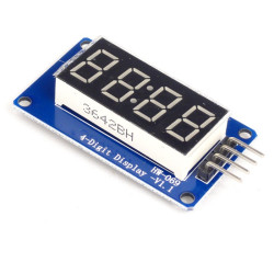 Wyświetlacz LED 4 cyfry 7-segmentowy czerwony TM1637