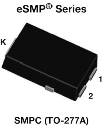V12PM15 High Current Density Surface-Mount TMBS&#174; (Trench MOS Barrier Schottky) Rectifier Ultra Low VF = 0.60 V at IF = 6 A