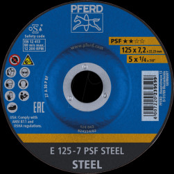 69298071 Grinding wheels E 125-7 PSF STEEL (5)