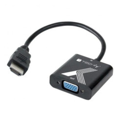 Konwerter Adapter HDMI - VGA D-Sub 1920x1200 M/F Techly