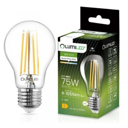 Żarówka LED E27 A60 8W = 75W 1055lm 4000K Neutralna 360 Filament LUMILED