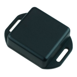 1551QFLBK Hammond Miniature Black ABS Flanged Enclosure 40 x 40 x 15mm