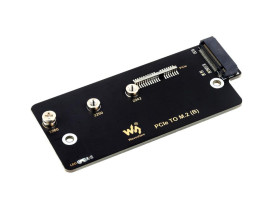 Waveshare PCIe TO M.2 adapter (B), Supports NVMe Protocol M.2 Solid State Drive, High-speed Reading/Writing, Supports Raspberry