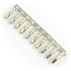 Pin żeński do obudowy gniazda raster 2,54mm - 10szt.