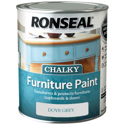 Ronseal 37564 Chalky Furniture Paint Dove Grey 750ml