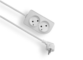 Przedłużacz CLASSIC 2-gniazda b/u 1m /OMY 2x1/ PSN-21