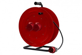 Przedłużacz siłowy na bębnie metalowym MAKARA-460 OPD 5x6 2x32A 5p, wtyczka 32A 5p - 35m