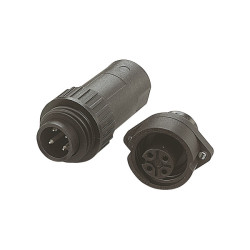 Hirschmann CA3GD 3 Pole &#x2B; Earth Panel Socket