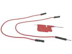 CHWYTAK PRECYZYJNY 55MM CZERWONY + KABLE