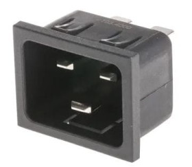 4793.4000 wtyk zasilający AC zatrzaskowy na panel, C20