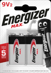 E301530500 Energizer, alkaline-battery, block, pack of 2