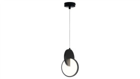 Lampa Wisząca Circlo Do Nowoczesnego Salonu Źródło Led Ctt Lp-1311/1P Bk...