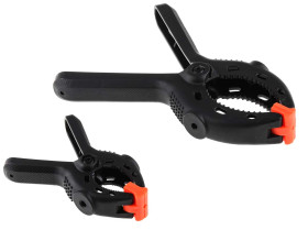 Dociskacz poziomy RS PRO otwarcie szczęk 70mm głębokość szczęk 88mm Zacisk sprężynowy