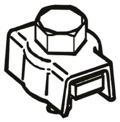 Zacisk kablowy XY2CZ503, Telemecanique Sensors 3 → 5mm