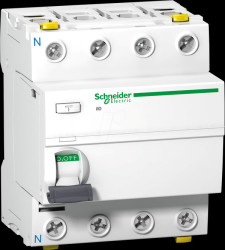 A9Z21440 iID residual current circuit breaker, 4P, 40 A, 30 mA, type A