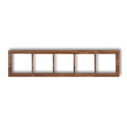 DECO Ramka pięciokrotna - drewno (orzech amerykański) orzech amerykański DRD-5E