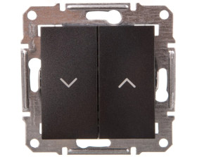 ASFORA Przycisk żaluzjowy (z. śrub.) bez ramki antracyt EPH1300371