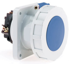 Gniazdo tablicowe proste 63A 3p 230V 6h IP67 1396